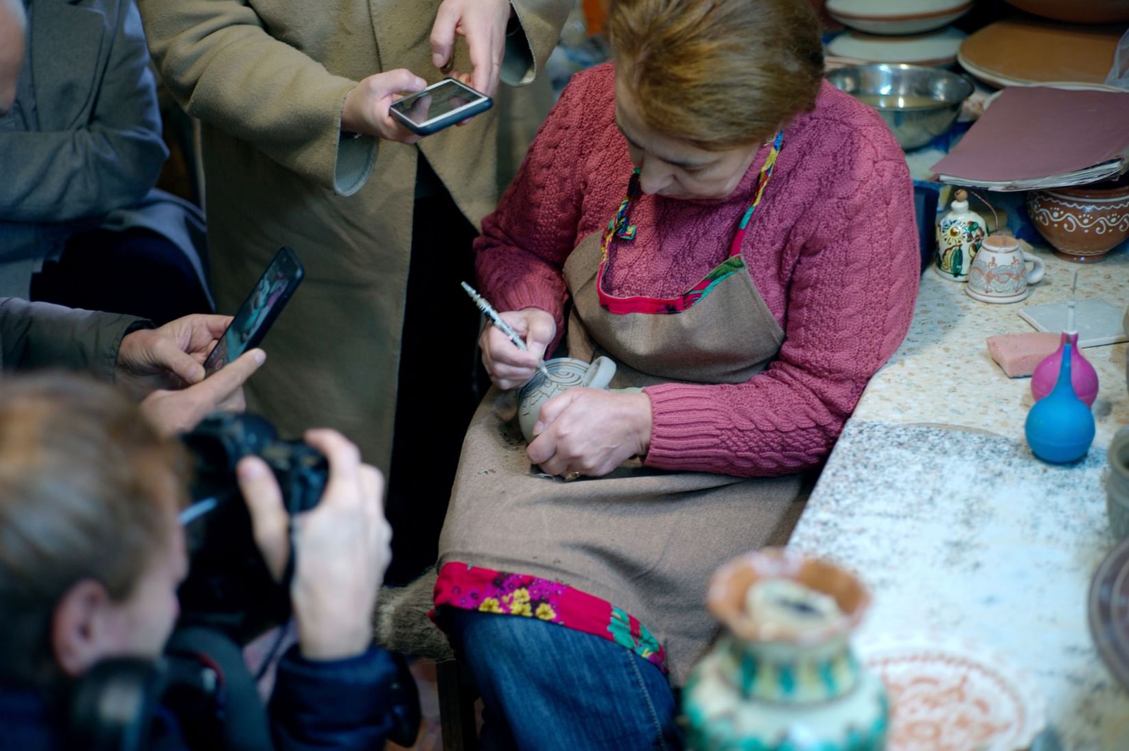 "Endangered Techniques" is an expedition organized by architect Victoria Yakusha, founder of Faina and the Yakusha Design studio, educating participants on the history of Ukraine's unique craft techniques - a true cultural heritage of Eastern Europe. Image from Yakusha Design.