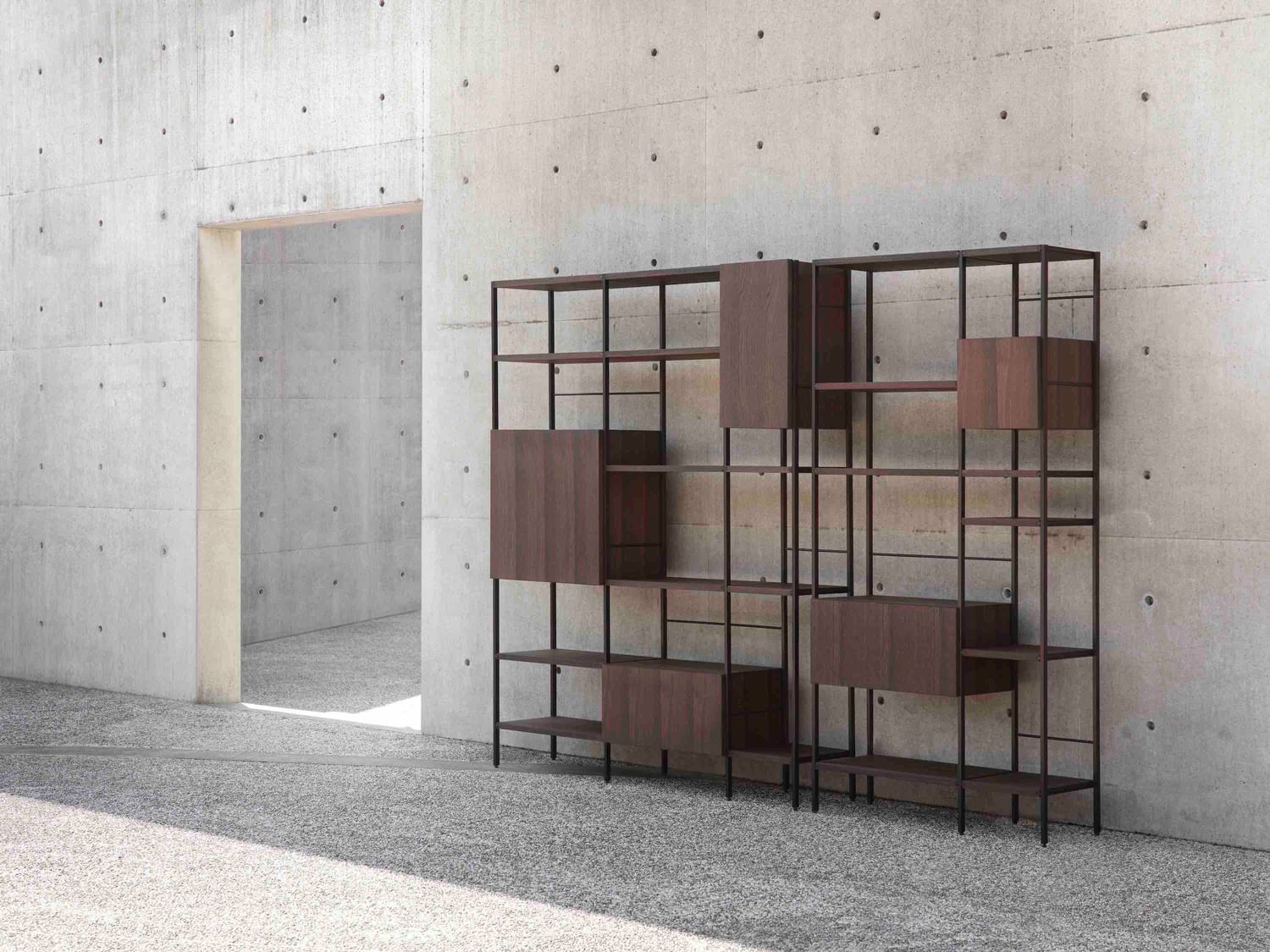 Acerbis outline bookcase haute living minimal
