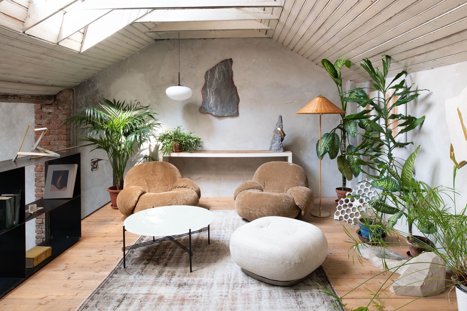 Gubi's organic Pacha Lounge Chair, designed in 1975 by Pierre Paulin.