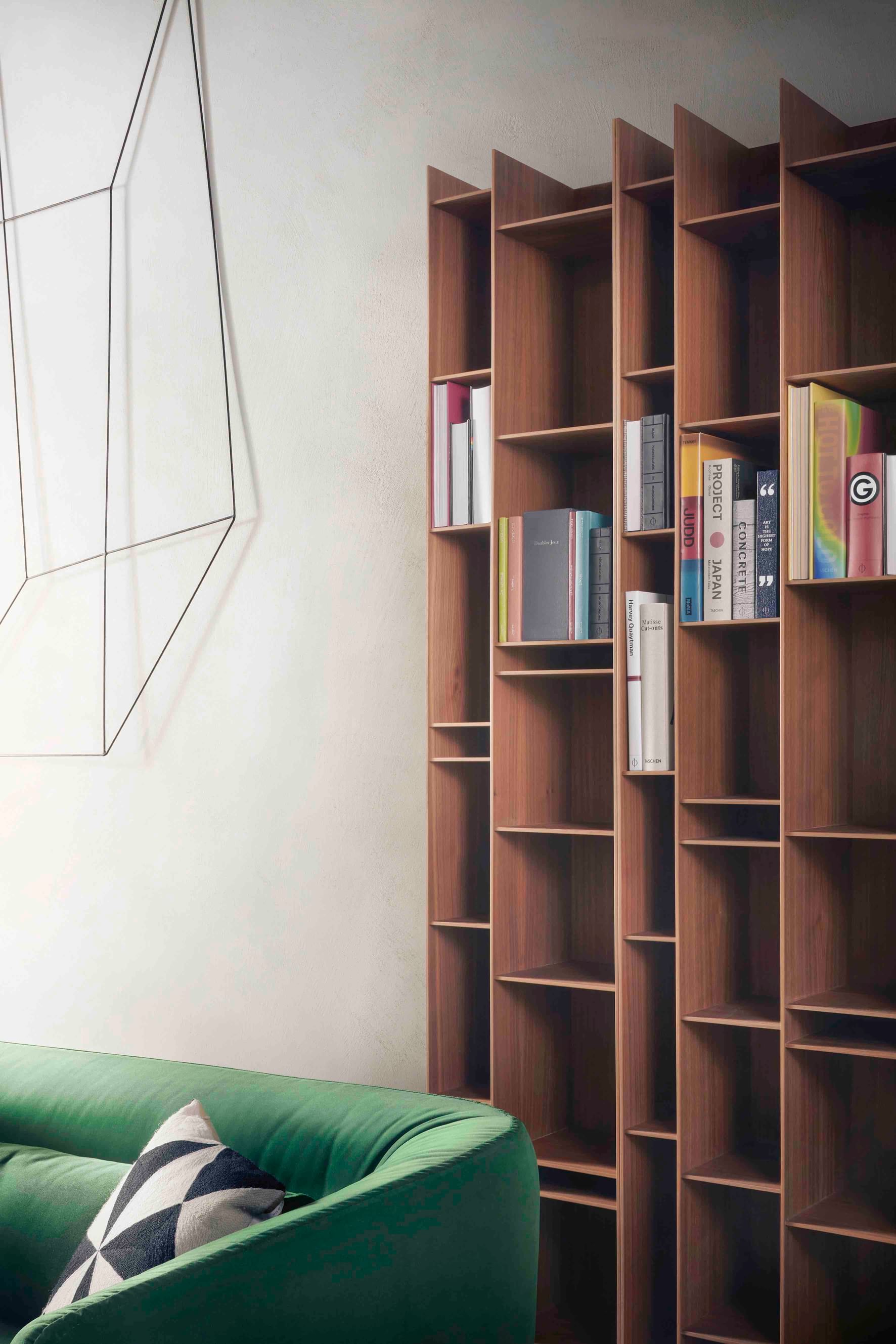 Mdf italia random wood bookshelf 11