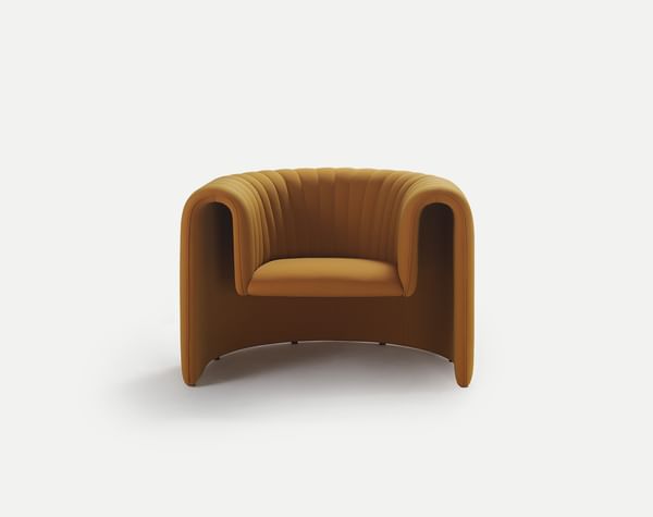 Sancal furniture remnant lounge chair front haute living