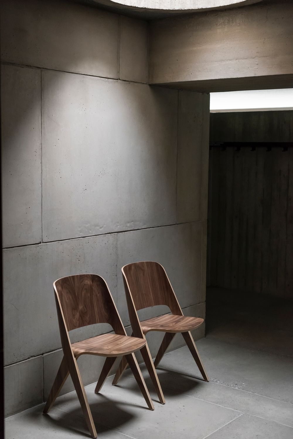 Poiat walnut lavitta chairs duo insitu haute living